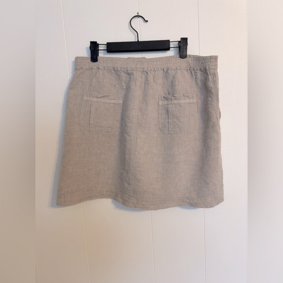 Linen Mini Skirt - Picture 3 of 7